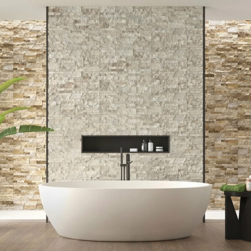 Carrelage effet parement...