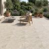 Carrelage sol extérieur effet Travertin Lara naturel R11 60120 cm