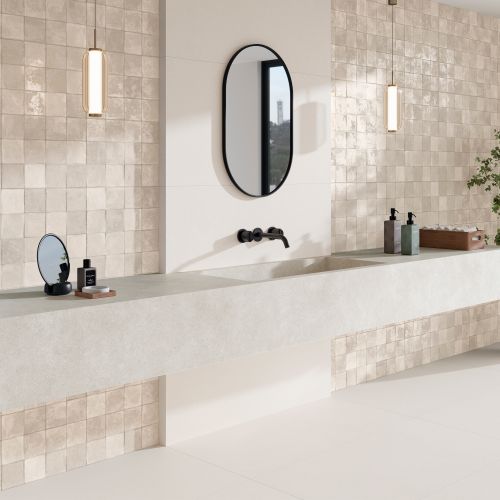 Carrelage mur effet zellige...