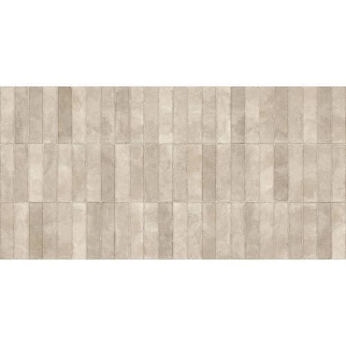 Carrelage mur effet zellige Ménara brique ivoire 60x120 cm