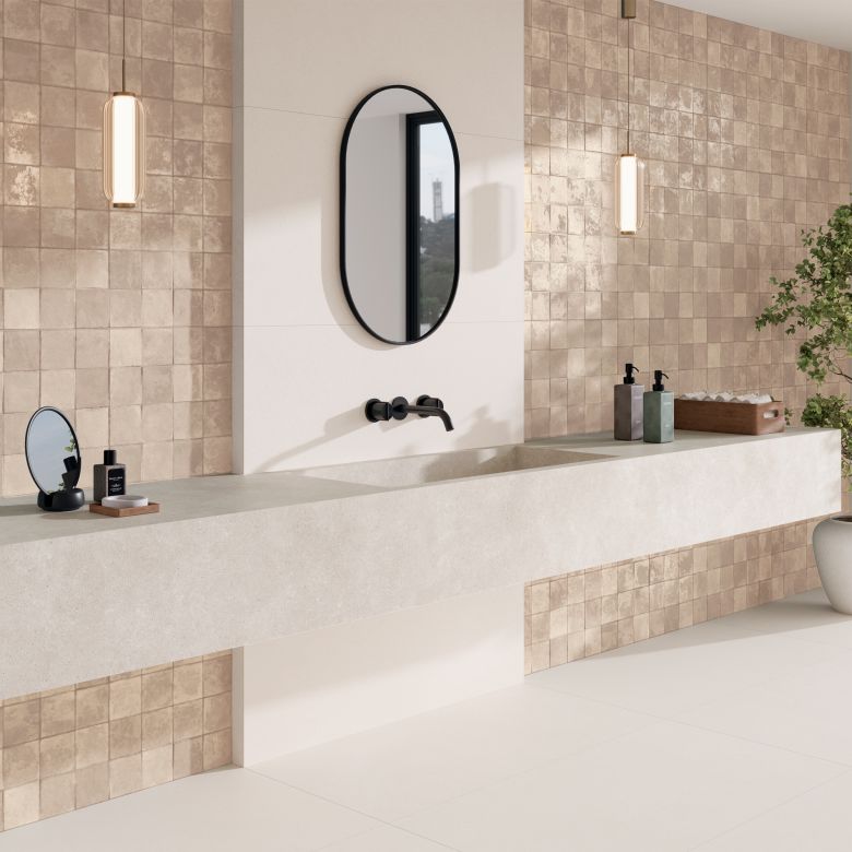 Carrelage mur effet zellige Ménara blocivoire 60x120 cm