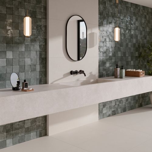 Carrelage mur effet zellige...