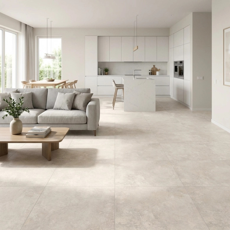 Carrelage sol effet Travertin Lara beige 60x60 cm