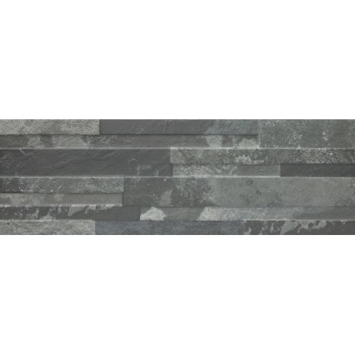 Carrelage effet parement Atlas graphite 17x52cm