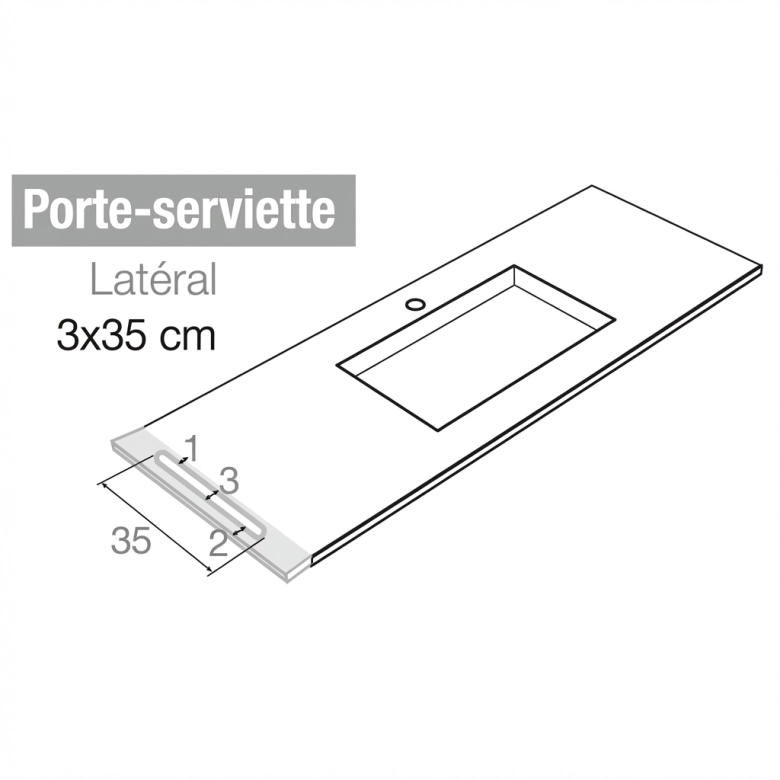 Schéma porte-serviette