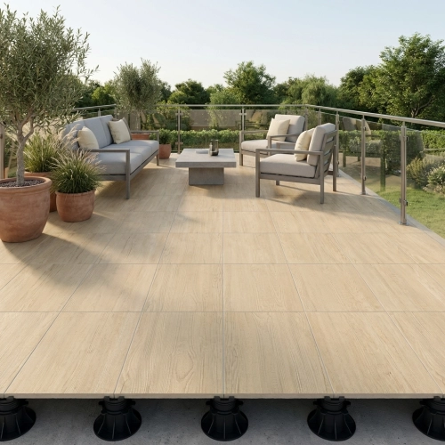 Dalle extérieur effet bois...