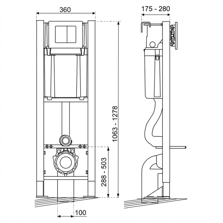 Bati-support autoportant compact plus