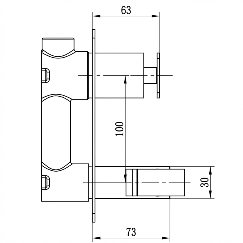 Mitigeur Douchette WC Manzanillo Noir
