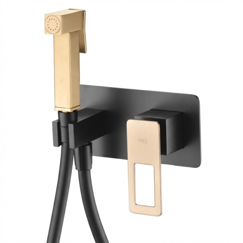 Mitigeur Douchette WC Manzanillo Noir/Or