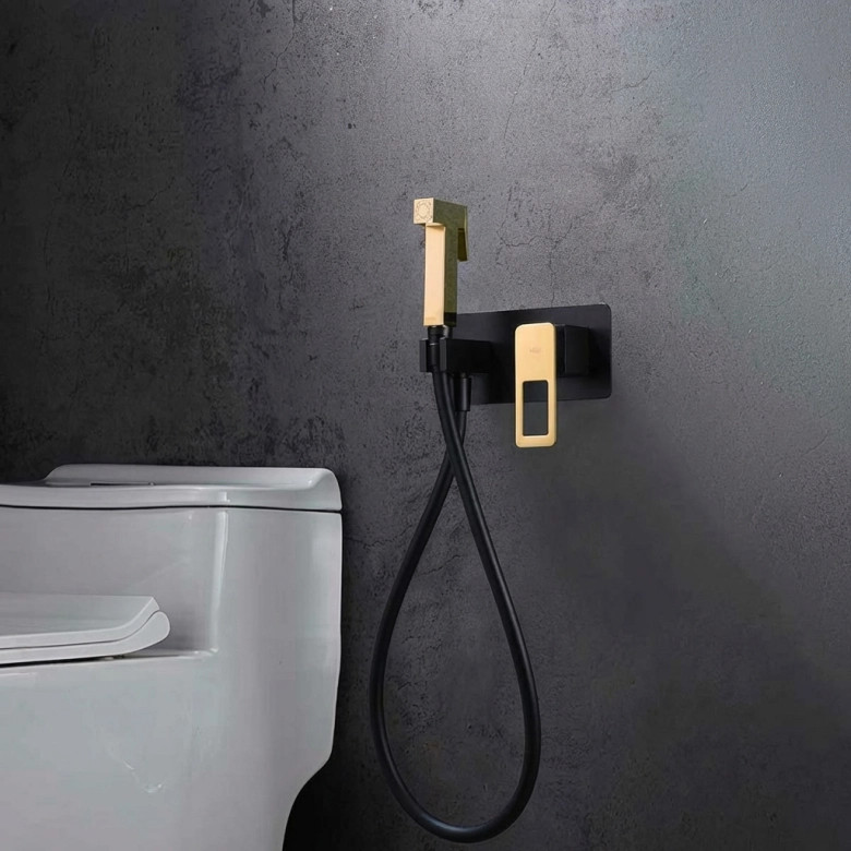 Mitigeur Douchette WC Manzanillo Noir/Or