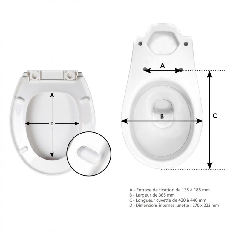 Abattant wc family 