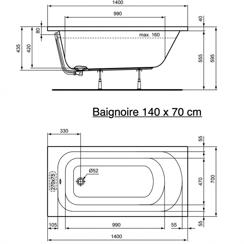 Baignoire Carmen
