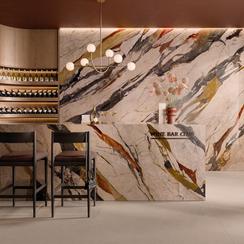 Carrelage sol et mur poli effet marbre Palazzo sicilia 60x120 cm