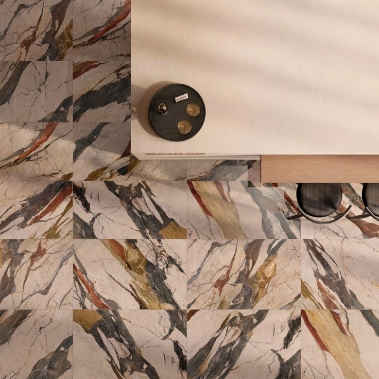 Carrelage sol et mur poli effet marbre Palazzo sicilia 60x120 cm