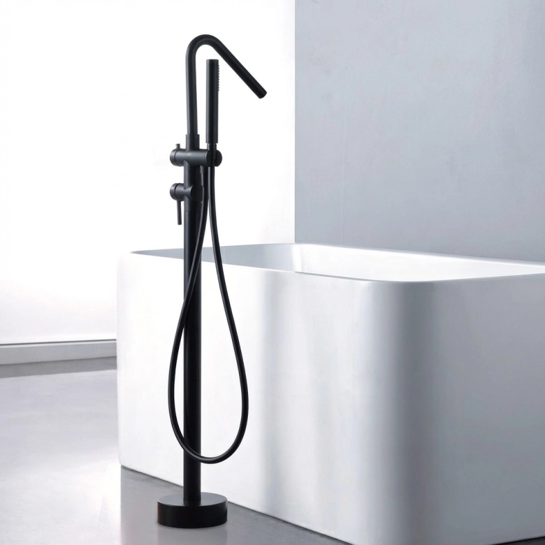 Mitigeur Bain-Douche sur pied Milan Noir