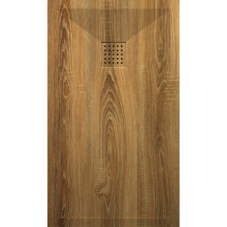 Receveur bois chêne lisse antidérapant 