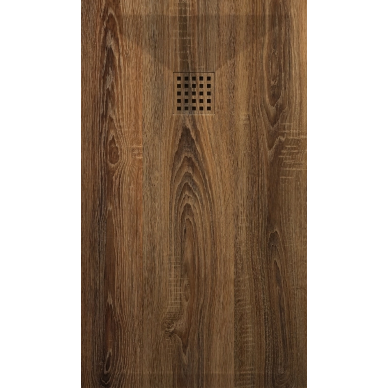 Receveur Bois noyer lisse antidérapant 