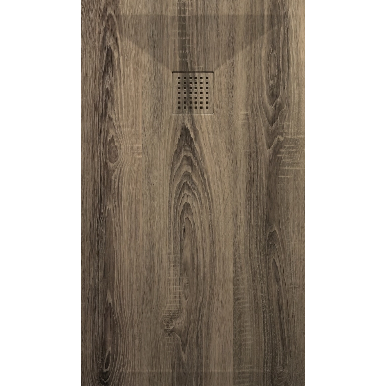 Receveur Bois cendré lisse antidérapant 