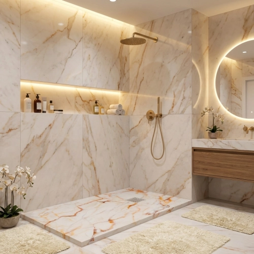 Receveur Marbre crème lisse...