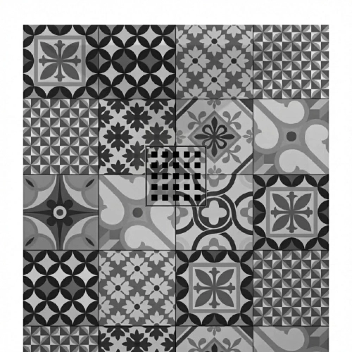 Receveur carreaux ciment BW extraplat 