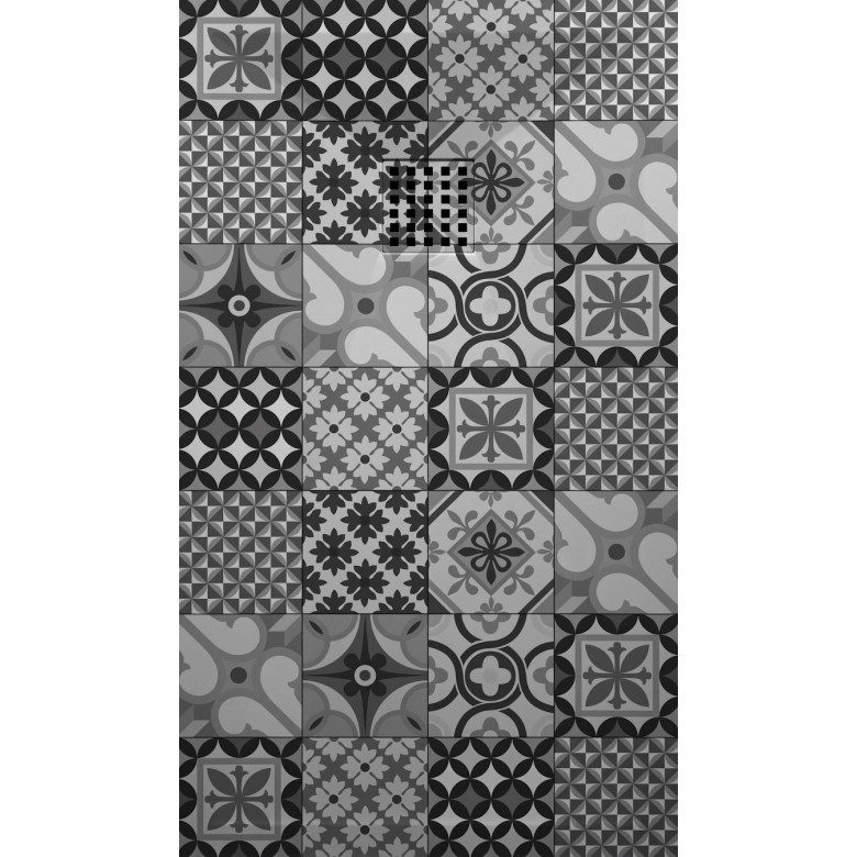Receveur carreaux ciment BW extraplat 