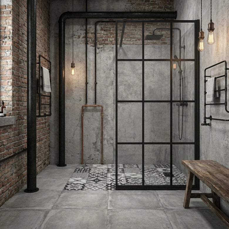 Receveur carreaux ciment BW extraplat 