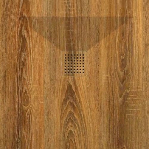 Receveur bois chêne lisse antidérapant 