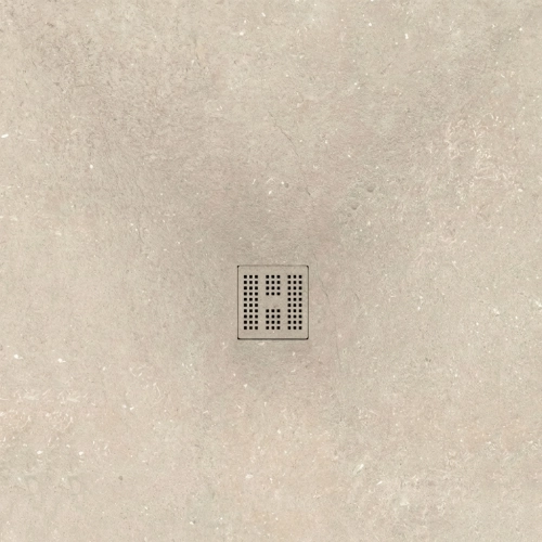 Receveur Pierre crème Ardoise relief antidérapant 