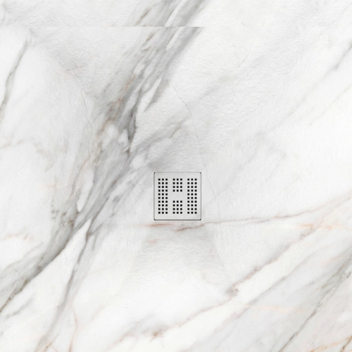 Receveur Marbre carrare or Ardoise relief antidérapant 