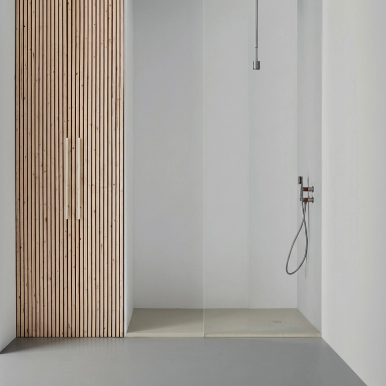 Receveur Astra crème Ardoise adouci extraplat