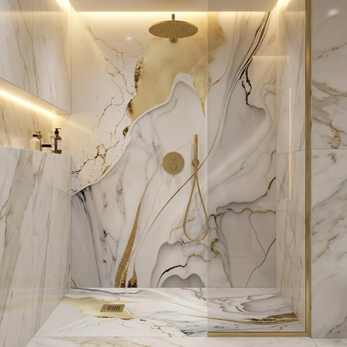 Receveur Marbre Alaska Or...