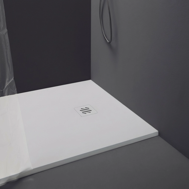 Receveur Astra blanc Ardoise adouci extraplat