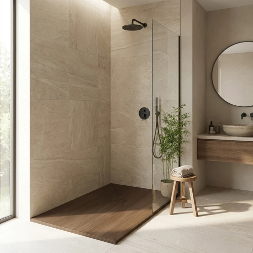 Receveur Bois foncé Ardoise...