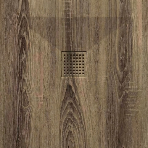 Receveur Bois cendré lisse antidérapant 