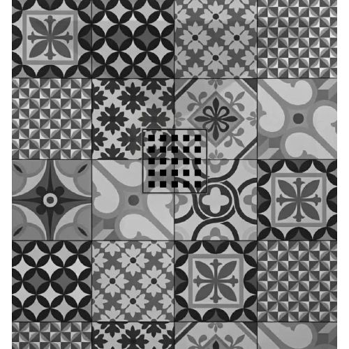 Receveur carreaux ciment BW extraplat