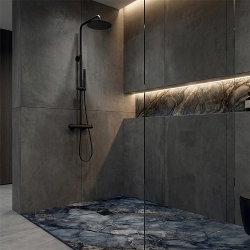 Receveur Marbre Gris Argent...