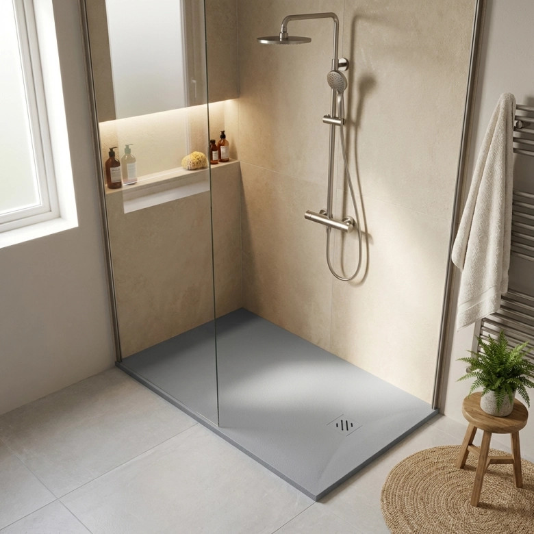 Receveur Astra gris Ardoise adouci extraplat