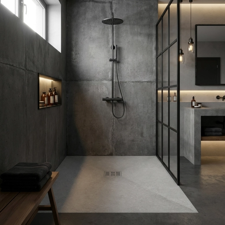 Receveur Pierre perle Ardoise relief antidérapant 