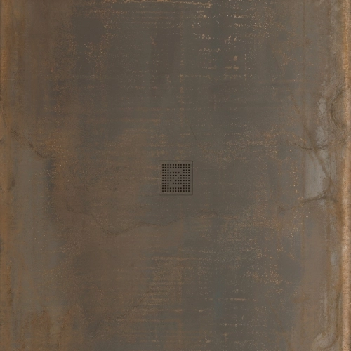 Receveur métal rust métalisé Ardoise relief antidérapant