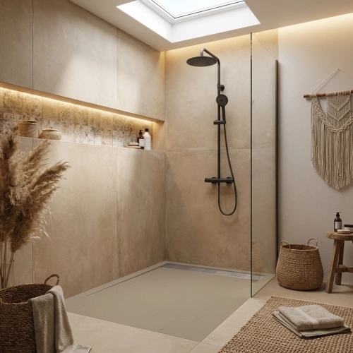 Receveur Pure crème Ardoise...