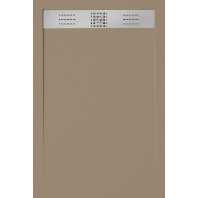 Receveur Pure crème Ardoise relief antidérapant