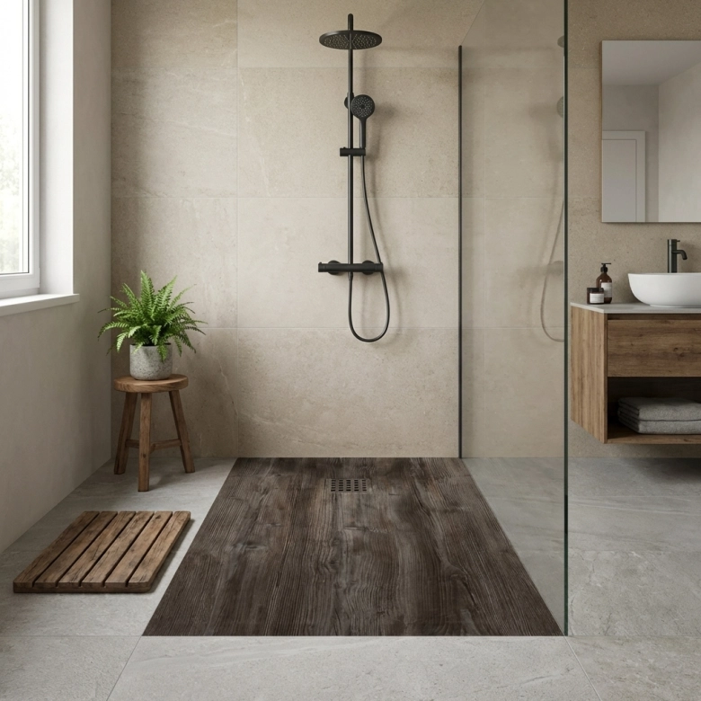 Receveur Bois Wengue lisse antidérapant 