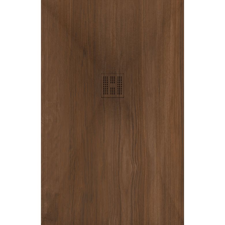 Receveur Bois foncé Ardoise relief antidérapant 