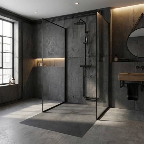 Receveur Pierre anthracite...