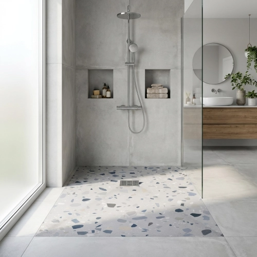 Receveur Terrazzo Perle...