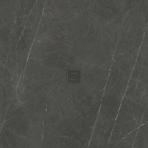 Receveur Black effet marbre noir Ardoise relief antidérapant 