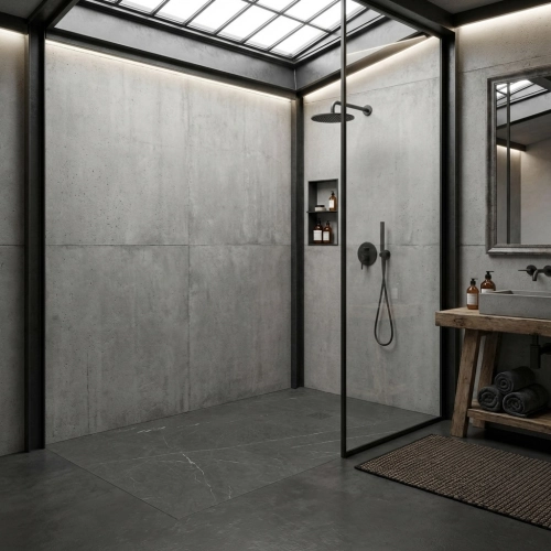 Receveur Black effet marbre...