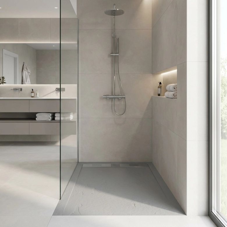 Receveur Pure gris Ardoise relief antidérapant 