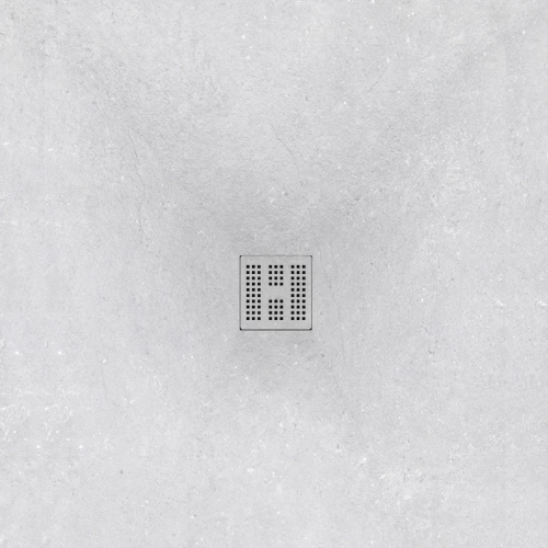 Receveur Pierre blanc Ardoise relief antidérapant