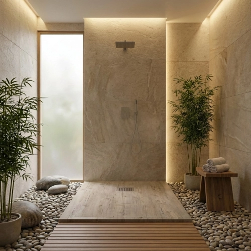 Receveur Bois Nature lisse...